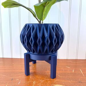 Orik Planter Pot w/ Drainage Hole and Drip Tray, Houseplants